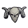 Skull & Horns Iron On Patch 25cm x 32 cm Large ...