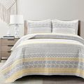 Full/Queen Scandinavian Grey/Yellow Reversible ...