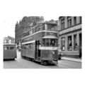 pu0093 - Leeds Tram no 505 at City Centre - print