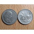 Suid Africa South Africa 1965 20 Cent Coin