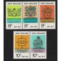 New Zealand Anniversaries 5v 1977 MNH SG#1132-1136