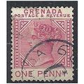 Grenada 1887 SG40 1d Carmine Fine Used . .