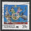 AUS 1988 39c 'LIVING TOGETHER - TOURISM' FINE U...
