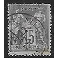 Mi 61 II: 15 c. lilac-grey Definitive Stamp: Fr...