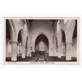 Interior of Church Monks Eleigh Postcard RP Suf...