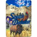 South Dakota 3D Fridge Magnet