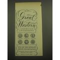 1946 Great Western Champagne Ad - A product of ...