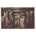 Dante's Dream D G Rossetti Art Postcard Woodbur...