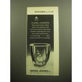 1958 Georg Jensen Vase Ad - Floral Favorite