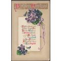 Birthday Greetings, c.1910 - Embossed Postcard