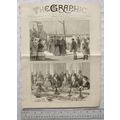 1876 engravings Central African Expedition arri...