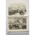 1865 engravings Visit of the Prince & Princess ...