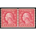454, Mint VF NH 2¢ Coil Pair With PSE Certifica...