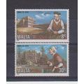 Malta.Care of the Elderly set of 2.Mounted Mint...