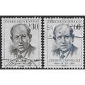 Mi 887/8: 70th Birthday of President Antonin Zá...