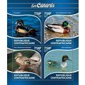 CENTRAL AFRICA 2015 SHEET MNH DUCKS BIRDS LES C...