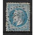 FRANCE 1867 20c BLUE SG 114 FINE USED