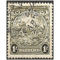 Barbados 1938 SG255 1/- Olive-Green Fine Used . ..
