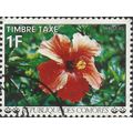 COMOROS, FLOWER, Hibiscus, green 1977, 0.50F