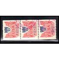 Used CVP31 8c Shield Fine Strip of 3 PA5165