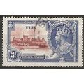 Fiji 1935 SG244 3d Brown & Deep Blue Silver Jub...