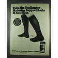 1978 Burlington Mainstay Support Socks Ad