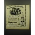 1950 Canada Dry Quinac Quinine Water Ad - It's Always Gin and Tonic Time