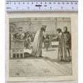Vintage engraving: Edward receiving King John o...
