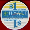 Hyatt Regency. $1 Casino Chip. Lake Tahoe, NV. ...