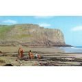 Surfboard at Mewslade Bay Gower Wales 1970s Pos...
