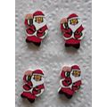 New. 50 Santa shaped wood buttons for cardmakin...