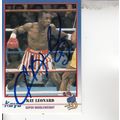SUGAR RAY LEONARD 1991 AUTOGRAPHED BOXING HALL ...