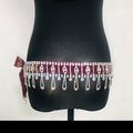 Women Diamante Chain Rhinestone Charm Belt Crys...