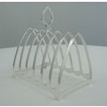 Big 7-Bar Vintage Sterling Silver Toast Rack, B...