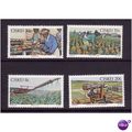 CISKEI 1982 PINEAPPLE INDUSTRY SET 4 VALS U/M MINT