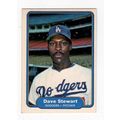 1982 Fleer Dave Stewart rookie RC baseball card...
