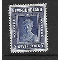 NEWFOUNDLAND 1938 7c DEEP ULTRAMARINE QUEEN MAR...