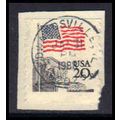 Used 1894 20c U.S. Flag Edwardsville, IL. E0402