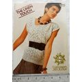 Vintage: Sirdar 6745 top, linen touch DK