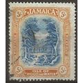 Jamaica 1922 SG105 5/- Blue & Yellow-Brown Wmk ...