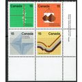Canada 1972 Earth Sciences set 4v Block SG741-7...