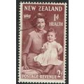New Zealand 1950 Health Stamp 2d+1d Plum SG702 FU
