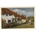 Village Street at Thurlestone Postcard Devon