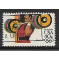 USA 1983 OLYMPIC GAMES LOS ANGELES 40c WEIGHT L...