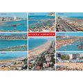 Riviera Adriatica Italy Multiview Postcard used...