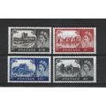 GB.1959 Castles set of 4.Mounted Mint.Jul25