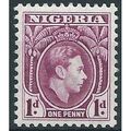 Nigeria 1950 SG50ba 1d Bright Purple Perf 11.5 ...