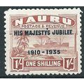 Nauru 1935 SG43 1/- Brown-Lake Silver Jubilee L...