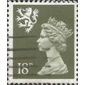 SCOTLAND, Queen Elizabeth Machin, black-olive 1...