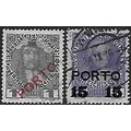 Po Mi 58/9: Definitive Postage Stamps Overprint...